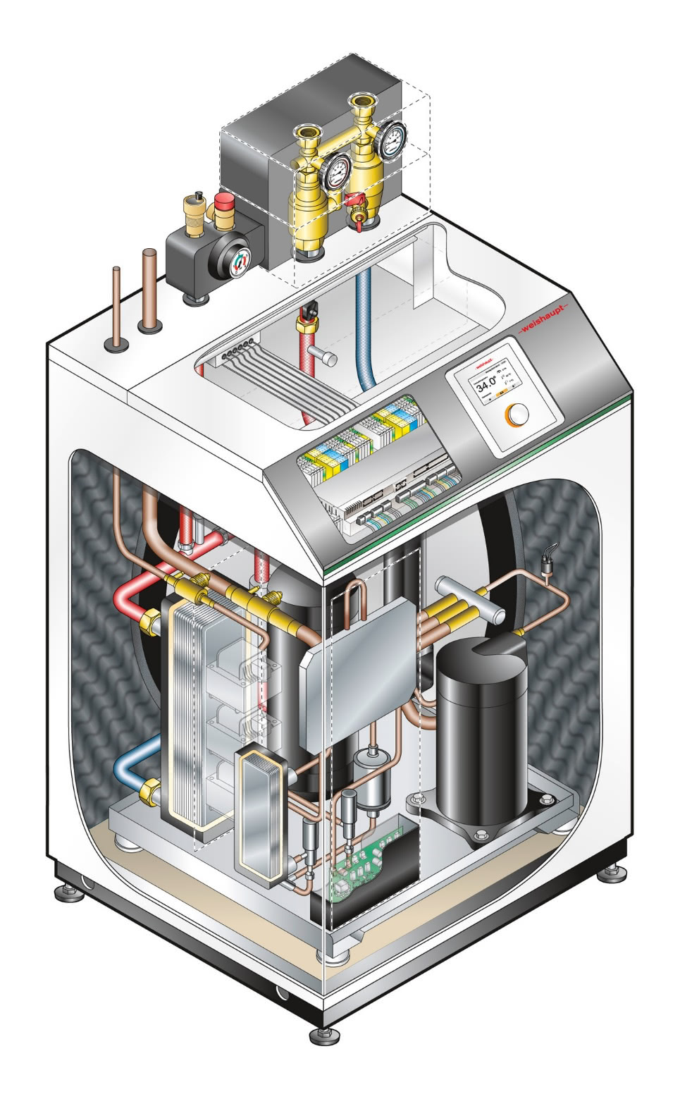 Weishaupt Luft/Wasser-Wärmepumpe Biblock®