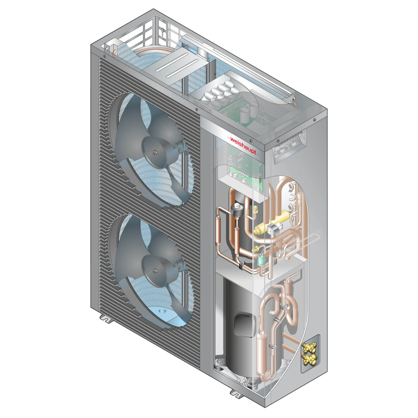 Weishaupt Splitwärmepumpe Splitblock® WSB