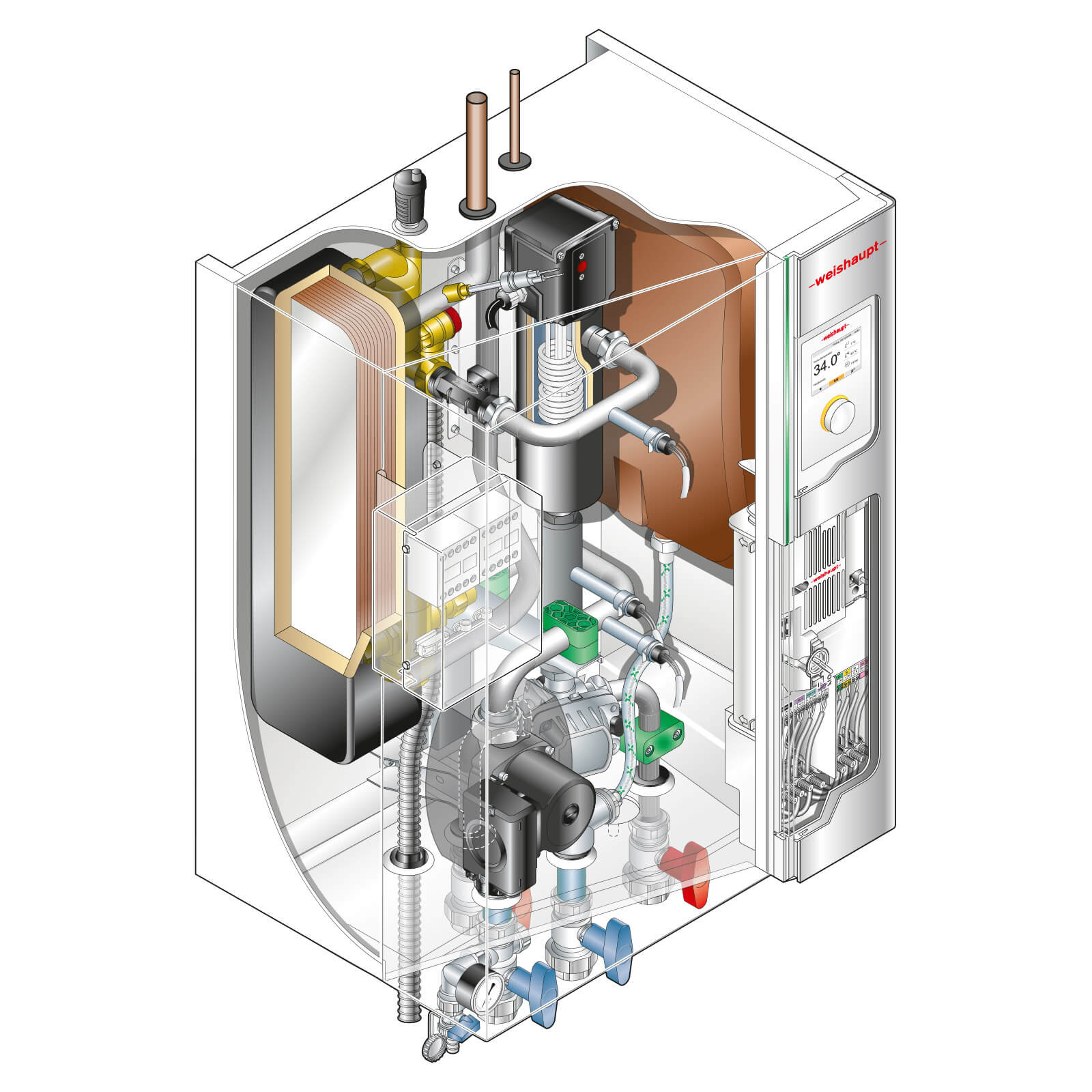 Weishaupt Splitwärmepumpe Splitblock® WSB