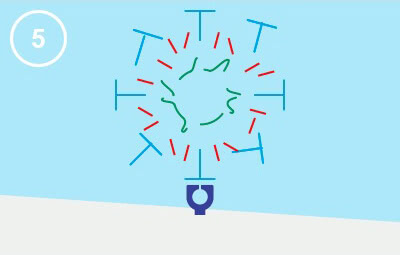 Panasonic nanoe™ X, Infektionsweg, Abbildung 5